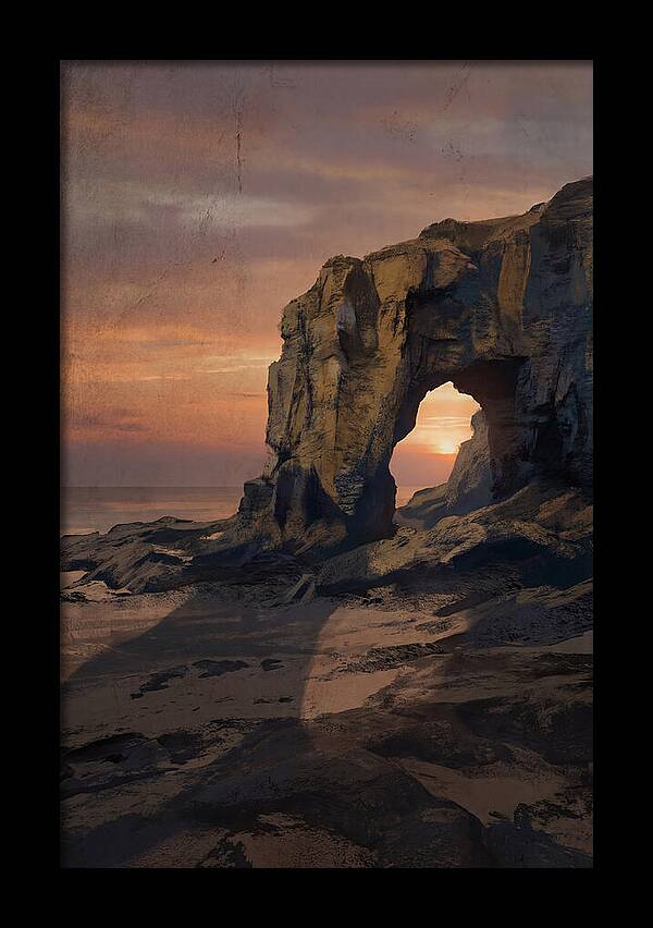 Coastal Stack With Natural Arch