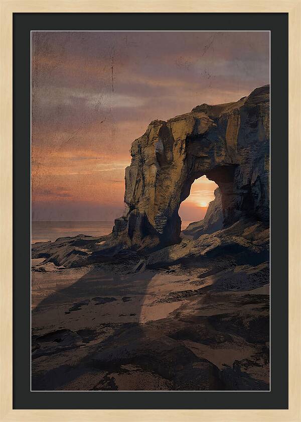 Coastal Stack With Natural Arch
