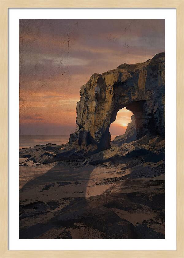 Coastal Stack With Natural Arch