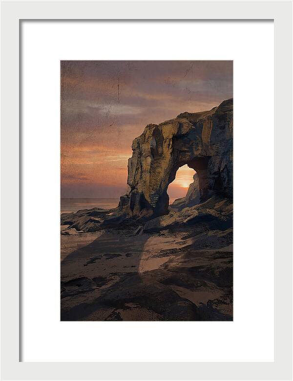 Coastal Stack With Natural Arch
