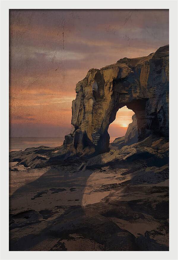 Coastal Stack With Natural Arch