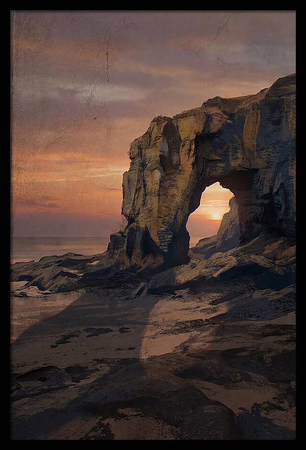 Coastal Stack With Natural Arch