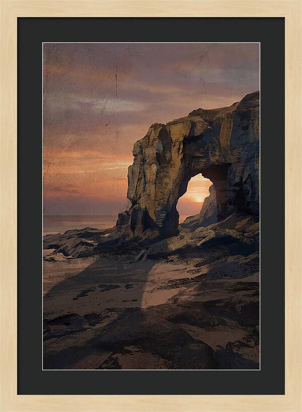 Coastal Stack With Natural Arch