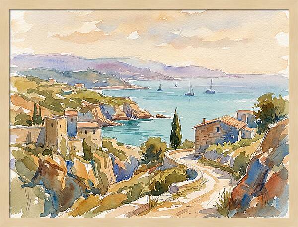 Coastal Tranquility Of The Mediterranean