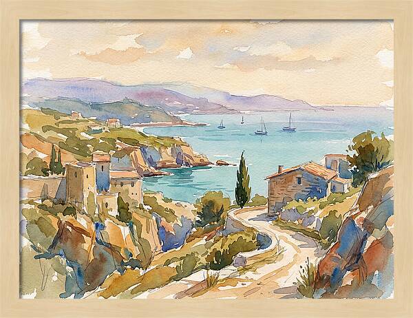 Coastal Tranquility Of The Mediterranean