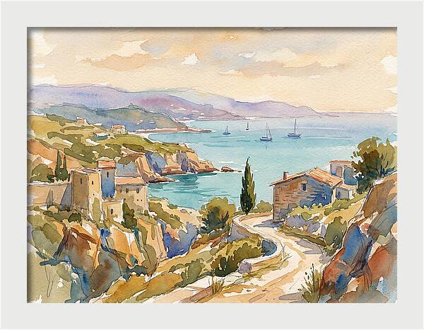 Coastal Tranquility Of The Mediterranean