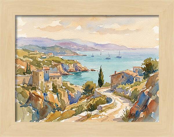 Coastal Tranquility Of The Mediterranean