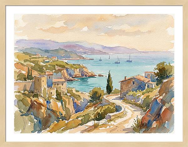 Coastal Tranquility Of The Mediterranean