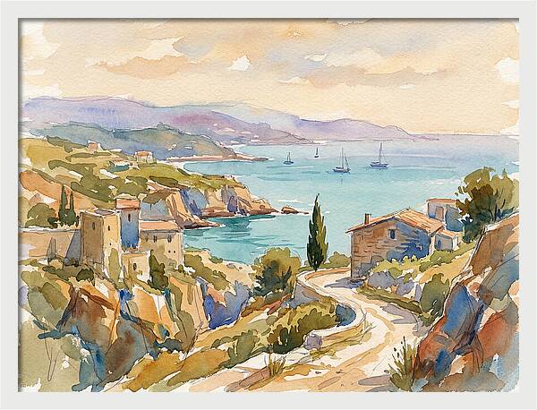 Coastal Tranquility Of The Mediterranean