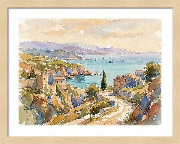Coastal Tranquility Of The Mediterranean