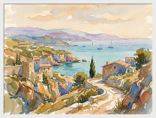 Coastal Tranquility Of The Mediterranean