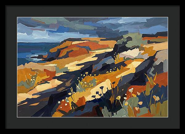 Coastal Wildflowers On Windswept Bluff