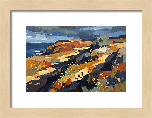 Coastal Wildflowers On Windswept Bluff