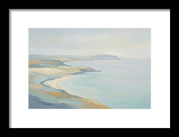 Coastline Curving Toward Distant Headland