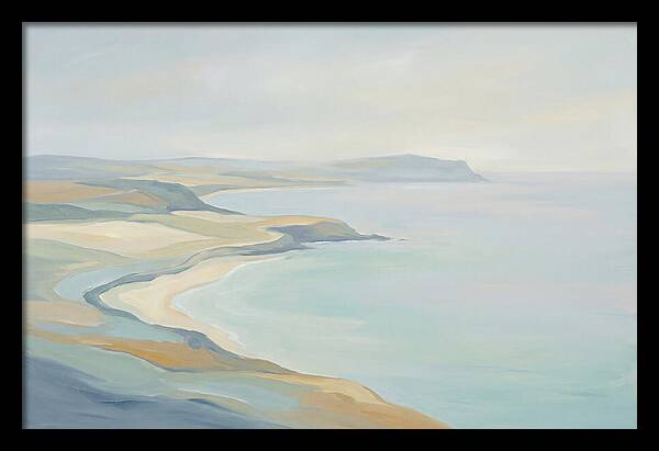 Coastline Curving Toward Distant Headland