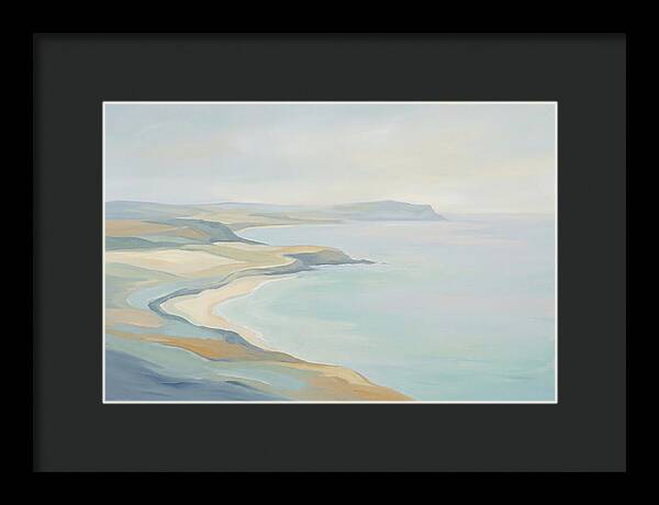 Coastline Curving Toward Distant Headland