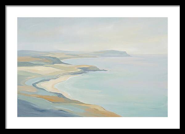 Coastline Curving Toward Distant Headland