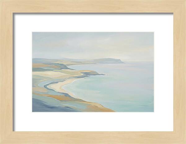 Coastline Curving Toward Distant Headland