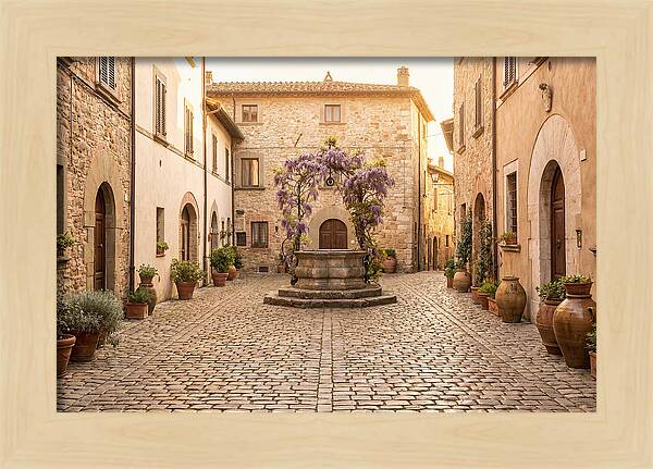Cobbled Courtyard Serenity