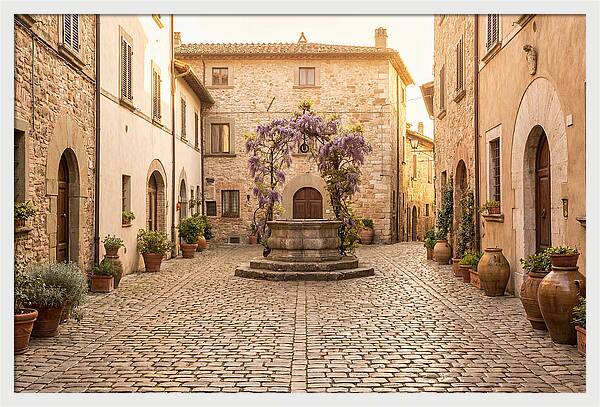 Cobbled Courtyard Serenity