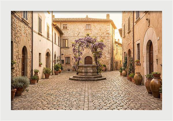 Cobbled Courtyard Serenity