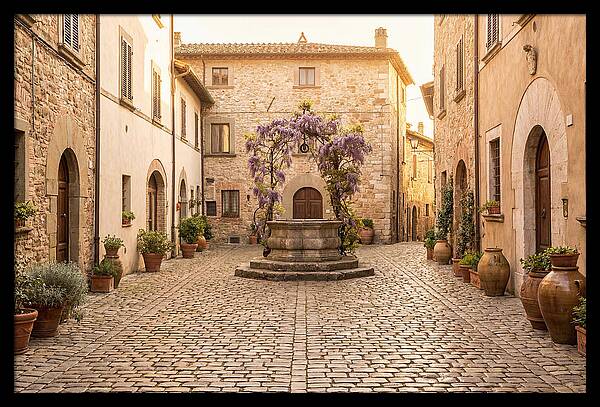 Cobbled Courtyard Serenity