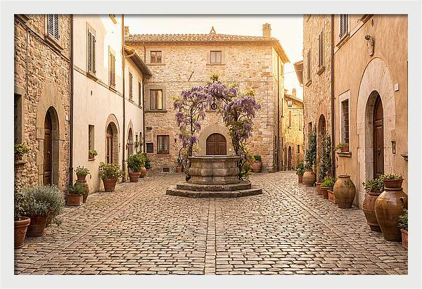 Cobbled Courtyard Serenity