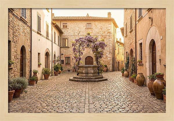 Cobbled Courtyard Serenity