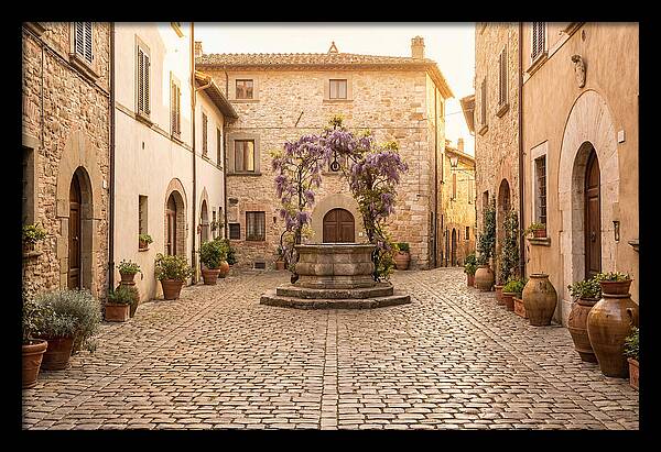 Cobbled Courtyard Serenity
