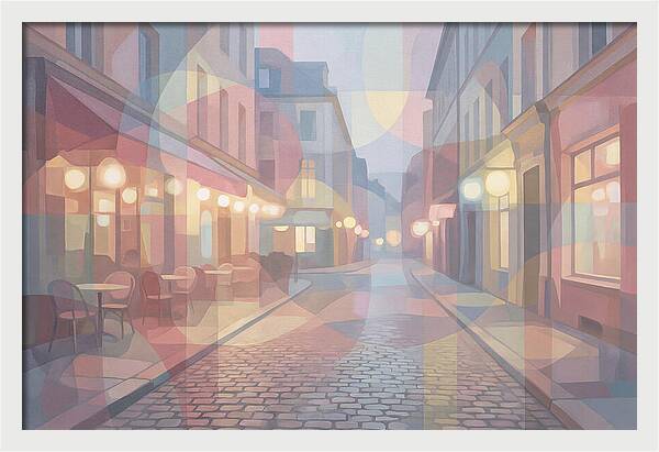 Cobblestone Street Lights