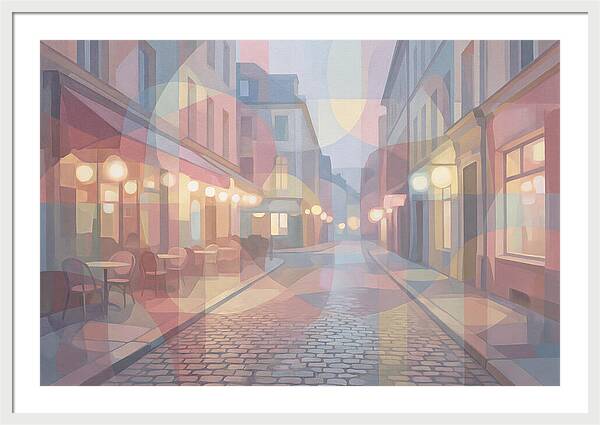 Cobblestone Street Lights