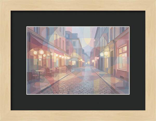 Cobblestone Street Lights