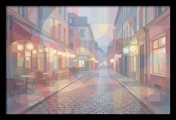 Cobblestone Street Lights