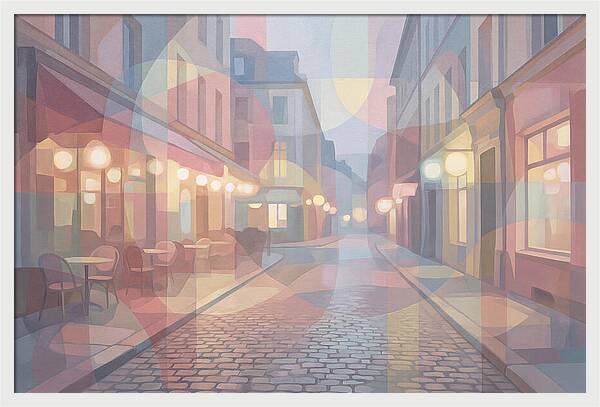 Cobblestone Street Lights