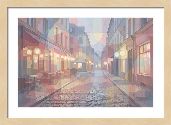 Cobblestone Street Lights