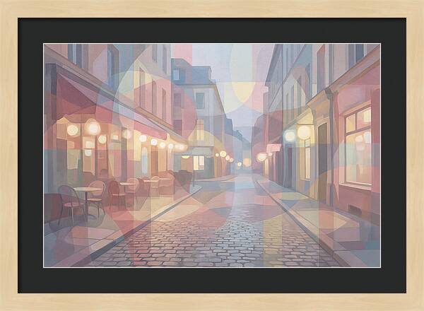 Cobblestone Street Lights