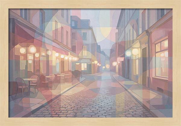 Cobblestone Street Lights