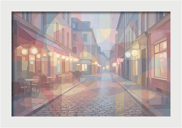 Cobblestone Street Lights
