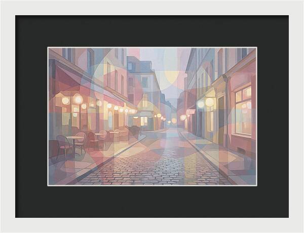 Cobblestone Street Lights