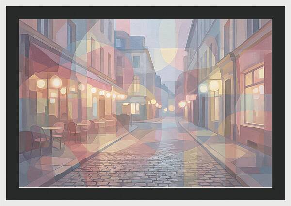 Cobblestone Street Lights