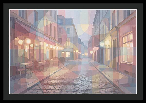 Cobblestone Street Lights
