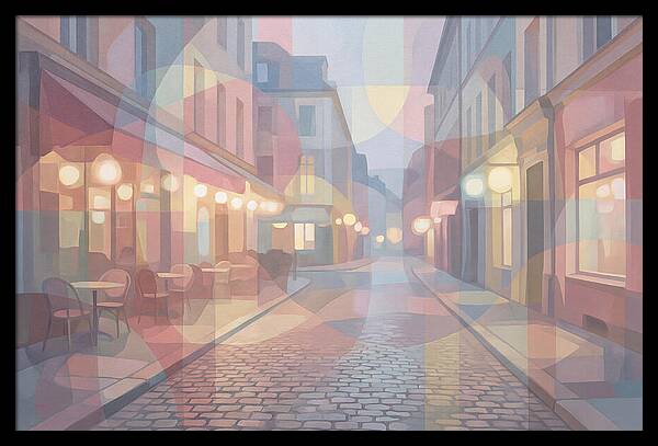 Cobblestone Street Lights