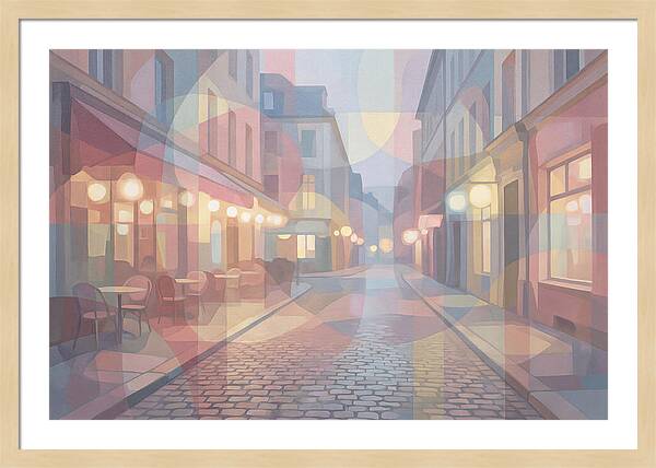 Cobblestone Street Lights