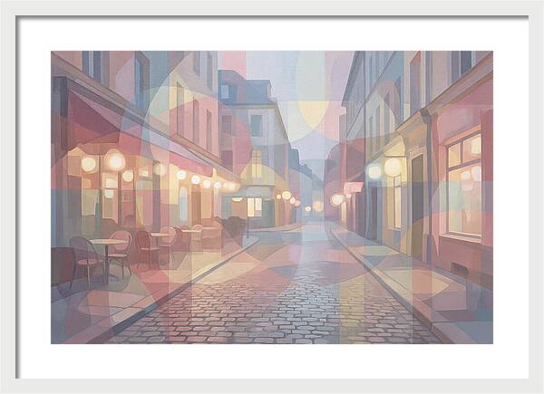 Cobblestone Street Lights