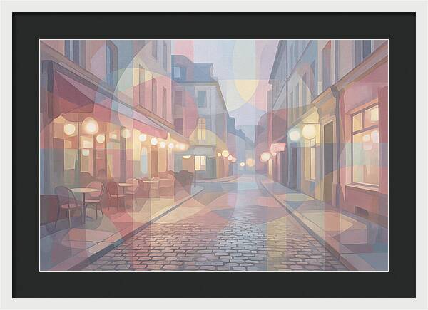 Cobblestone Street Lights