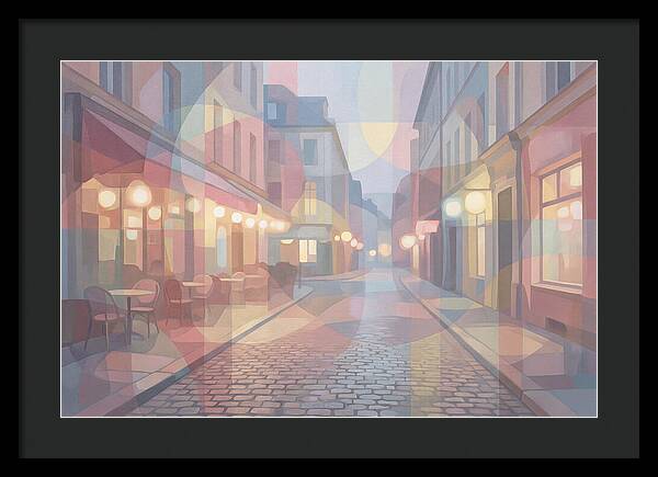 Cobblestone Street Lights