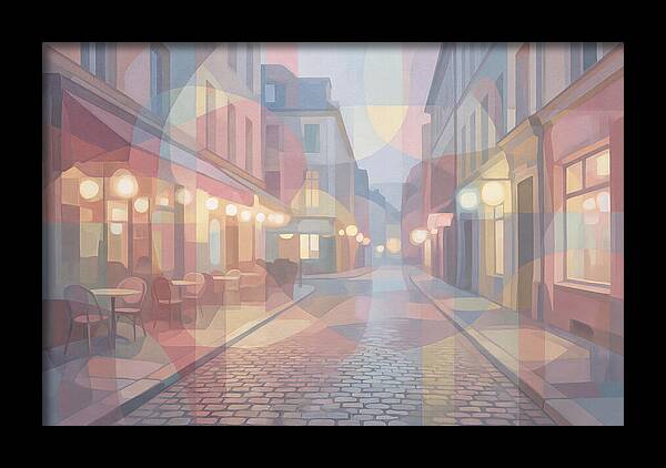 Cobblestone Street Lights