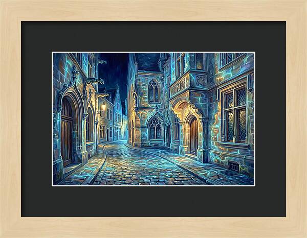 Cobblestone Street Scene