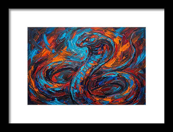 Cobra In Fiery Motion