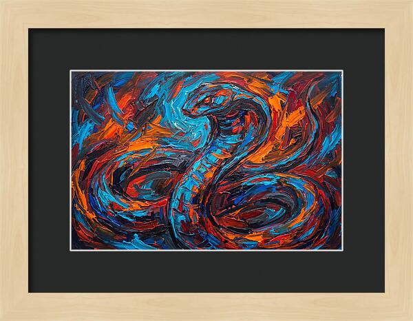 Cobra In Fiery Motion